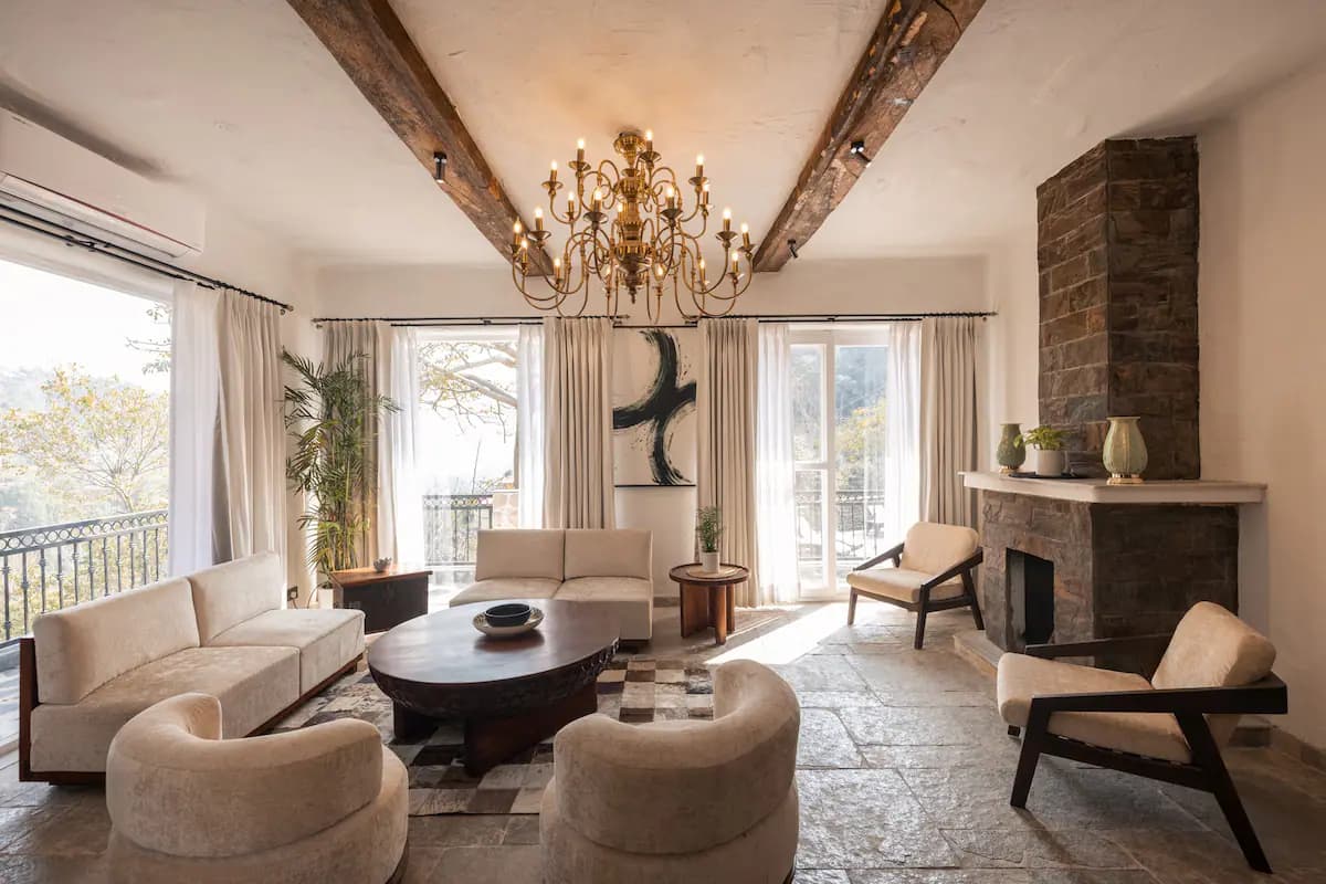 Living Room at Salud villa